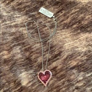 NWT Sterling silver and lab created gem necklace